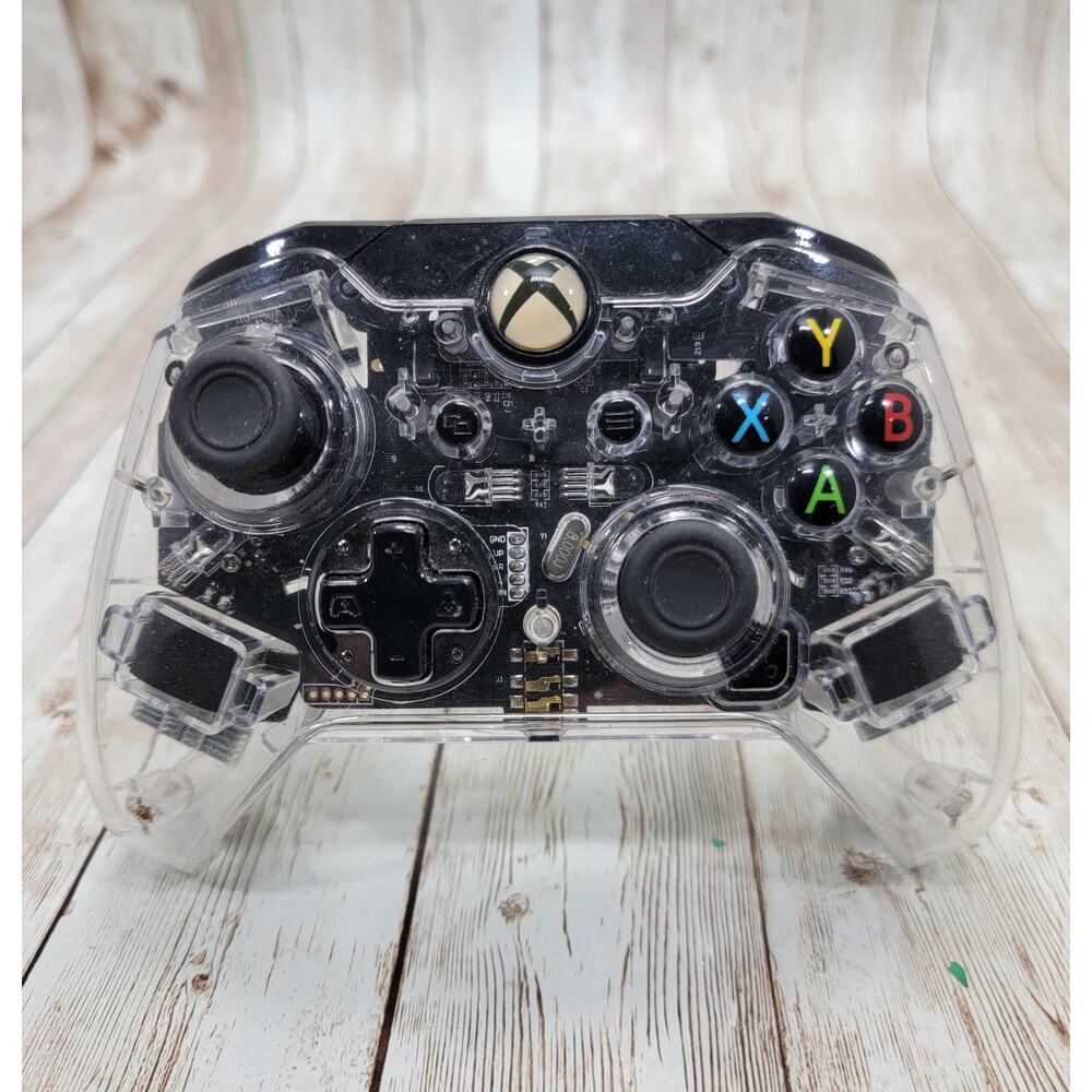 Afterglow Wired Game Controller Xbox One Clear Transparent 048-121 No cable